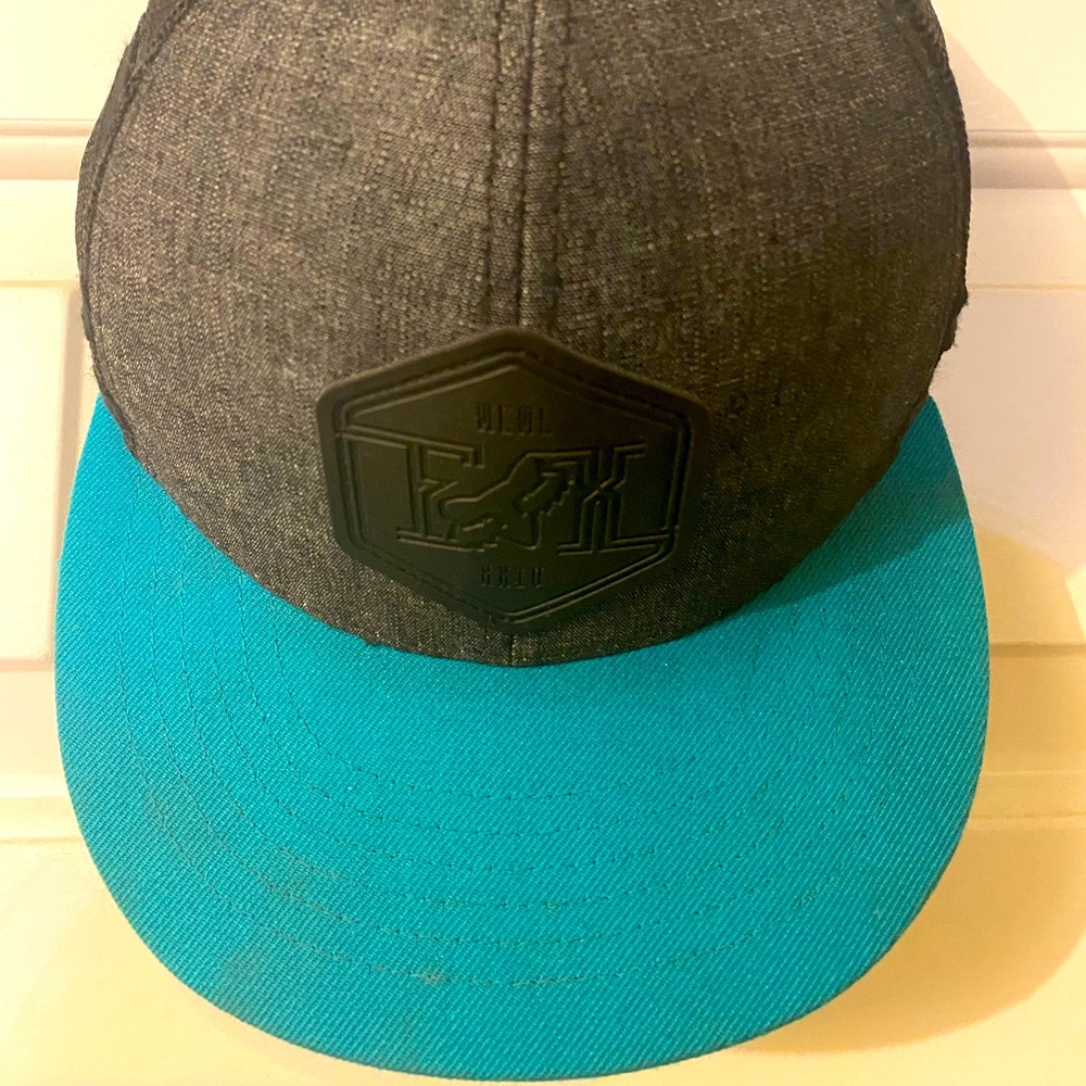 Fox Black & Blue SnapBack Hat with Breathable Back (OS)